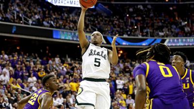 Michigan State steamrolls LSU, into Elite Eight